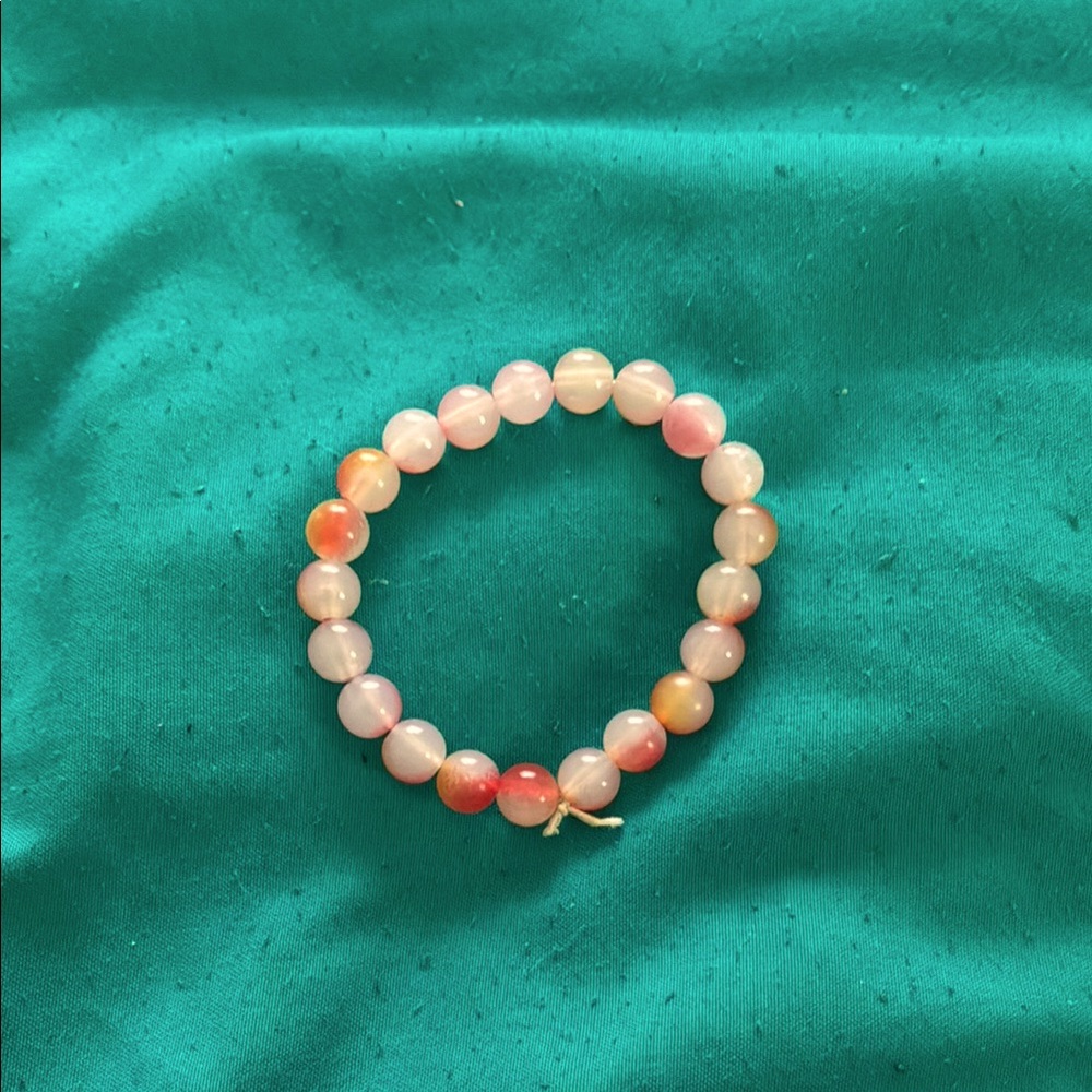 Elegant Pink Beaded Bracelet